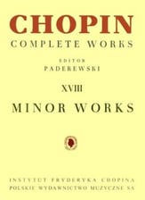 Minor Works piano sheet music cover